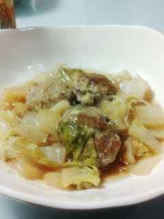 白菜と肉団子の煮物-レシピのメイン写真