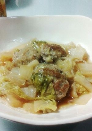 白菜と肉団子の煮物-レシピのメイン写真