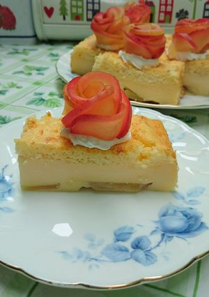 ☆アップルガトーマジックケーキ☆-レシピのメイン写真