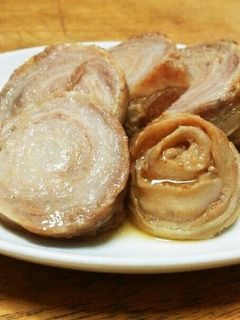 豚バラ巻き巻き 焼豚-レシピのメイン写真