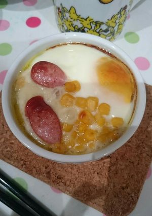朝に簡単目玉焼きココットカマン-レシピのメイン写真