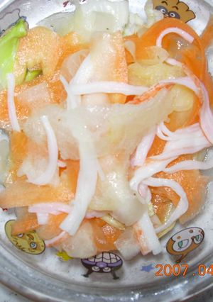 ひらひら～大根と人参サラダ♪-レシピのメイン写真