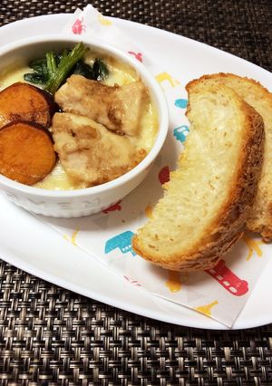 鶏と野菜のココットカマン♡バルサミコ風味-レシピのメイン写真