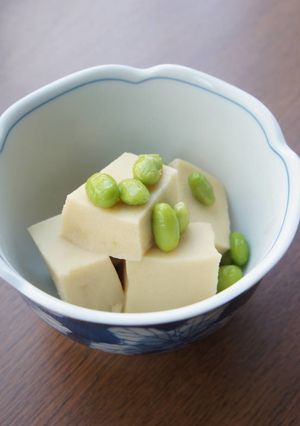 高野豆腐と枝豆の煮物-レシピのメイン写真
