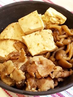 肉豆腐 (木綿豆腐と豚肉)-レシピのメイン写真