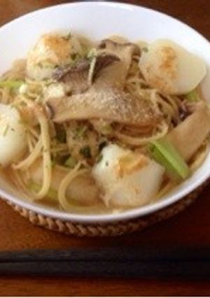 かぶの和風スープパスタ-レシピのメイン写真