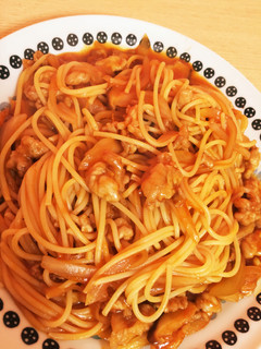 ランチに♪簡単時短♪ミートソース風パスタ-レシピのメイン写真