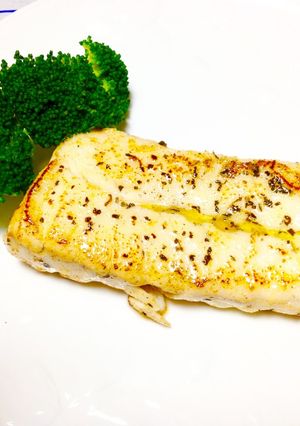 ひらめのバジルバター焼-レシピのメイン写真