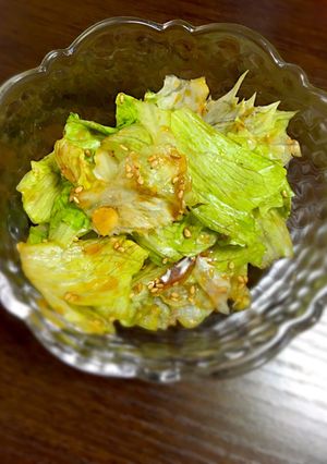 レタスだけのサラダ-レシピのメイン写真