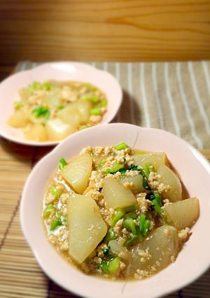 白かぶと挽き肉のあんかけ-レシピのメイン写真