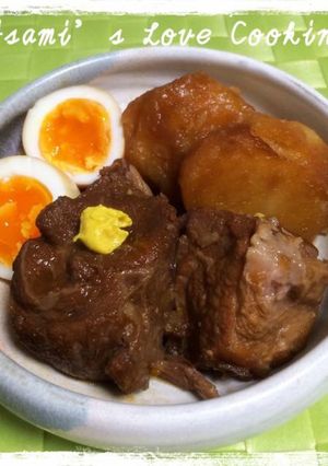 圧力なべでやわらか☆じゃがいもと豚の角煮-レシピのメイン写真
