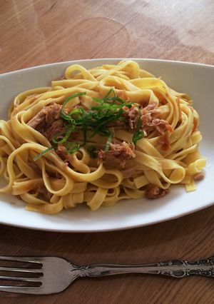 ツナとなめたけの和風パスタ-レシピのメイン写真