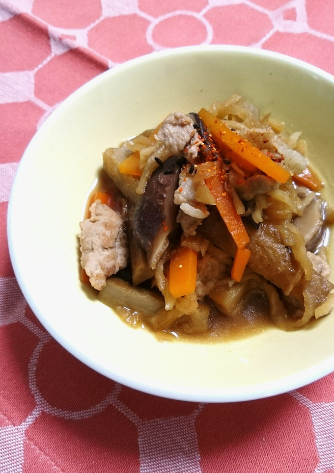 きんぴらごぼう風のうま煮-レシピのメイン写真