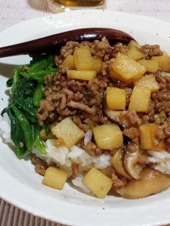 筍と牛そぼろのあんかけ丼-レシピのメイン写真