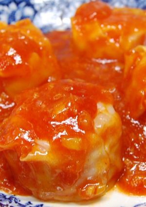 超簡単！ジャンボ海老焼売のエビチリ-レシピのメイン写真