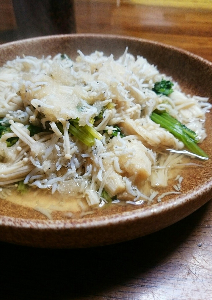 簡単ヘルシー♪ほうれん草のしらすおろし煮-レシピのメイン写真