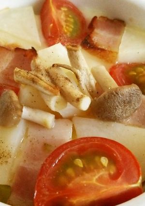 残り野菜で簡単！美味しい！ココットカマン-レシピのメイン写真
