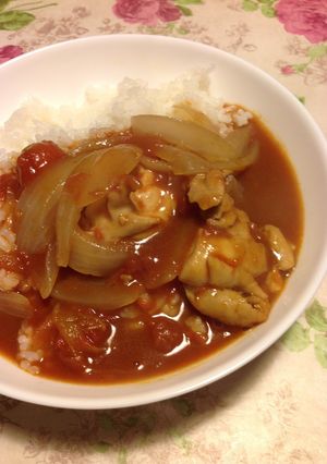 ことこと煮込んで、チキントマト煮ごはん♪-レシピのメイン写真