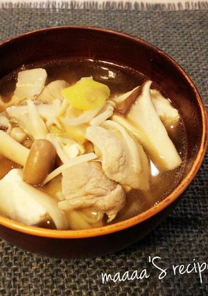 ✲中華風具沢山きのこ汁✲-レシピのメイン写真