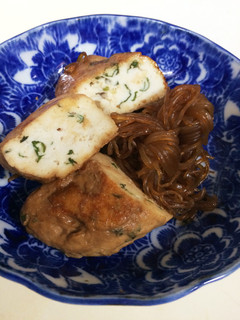 夕飯お弁当に。白滝と手作りつくねの甘辛煮-レシピのメイン写真