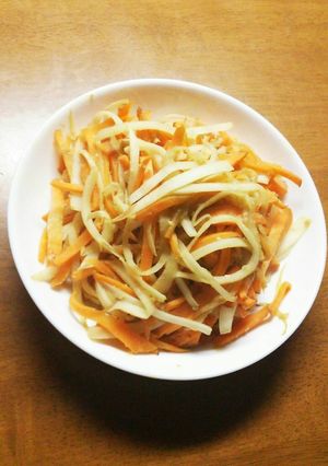 エコ～♪大根の皮・人参のきんぴら-レシピのメイン写真