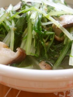 水菜としいたけの柚胡椒浸し-レシピのメイン写真