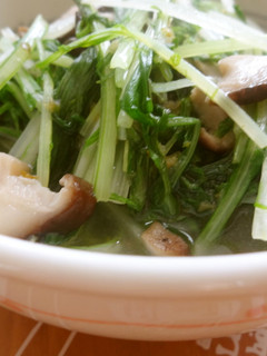 水菜としいたけの柚胡椒浸し-レシピのメイン写真