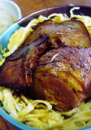 簡単美味しい～　焼き豚丼-レシピのメイン写真