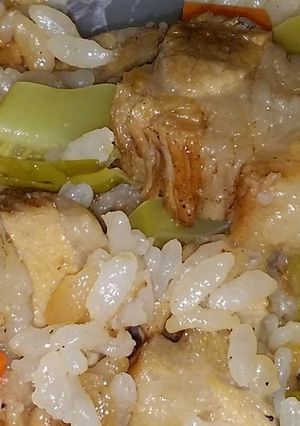 簡単♪角煮&ブロッコリーで炊き込みご飯♡-レシピのメイン写真