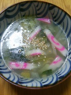 白菜とコーンの中華スープ-レシピのメイン写真