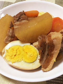 圧力鍋で豚バラ煮!大根&たまごも一緒に♪-レシピのメイン写真