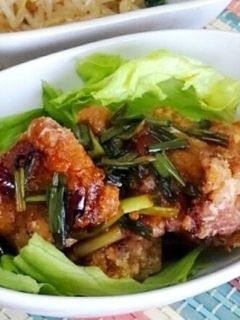 ピリ辛焦がしネギ醤油の鶏唐揚げ-レシピのメイン写真