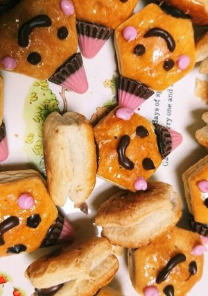 簡単!雪だるま風お菓子-レシピのメイン写真