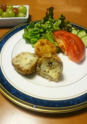 自家挽きパン粉でチーズインコロッケ-レシピのメイン写真