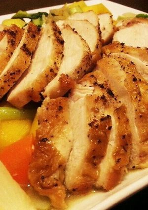 安くて豪華！鶏胸肉のローストと温野菜☆-レシピのメイン写真