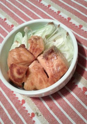 焼き鮭と長ネギのココットカマン-レシピのメイン写真