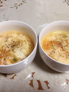 創味シャンタンDXでトマトスープ-レシピのメイン写真