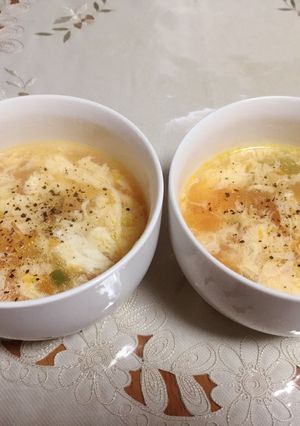 創味シャンタンDXでトマトスープ-レシピのメイン写真