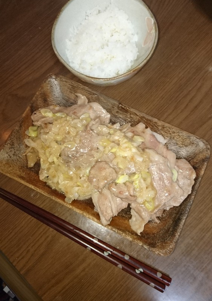 ご飯がすすむ♪ネギ塩豚炒め-レシピのメイン写真