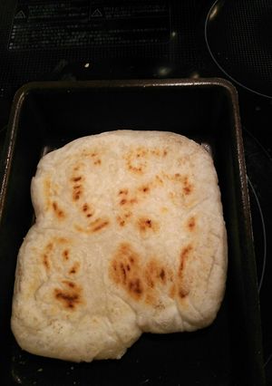 フライパンで焼き餅 簡単に塩胡椒味-レシピのメイン写真