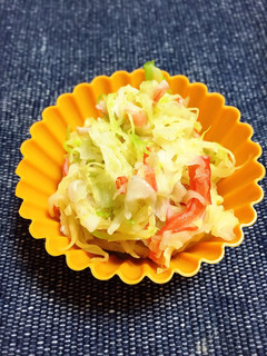 お弁当に!簡単カニカマキャベツ炒め-レシピのメイン写真