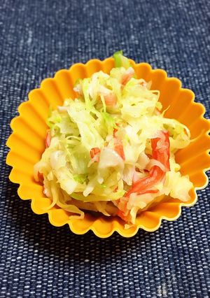お弁当に！簡単カニカマキャベツ炒め-レシピのメイン写真