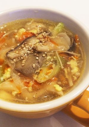 *野菜たっぷりヘルシー♡酸辣湯*-レシピのメイン写真