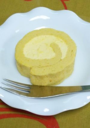 かぼちゃのロールケーキ-レシピのメイン写真
