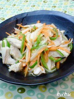 レンジで蒸し鶏のアジアンマリネ-レシピのメイン写真
