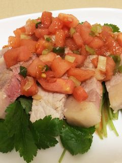 トマトソースの豚肉ステーキ-レシピのメイン写真
