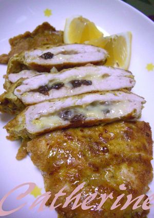 鶏胸肉のカレーピカタ　レーズン＆チーズ♪-レシピのメイン写真