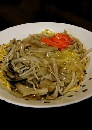 キノコたっぷりあんかけ焼きそば-レシピのメイン写真