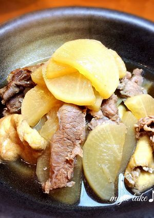 大根とすじ肉の煮物♪-レシピのメイン写真