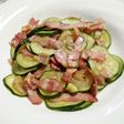 簡単!ズッキーニとベーコンのにんにく炒め
